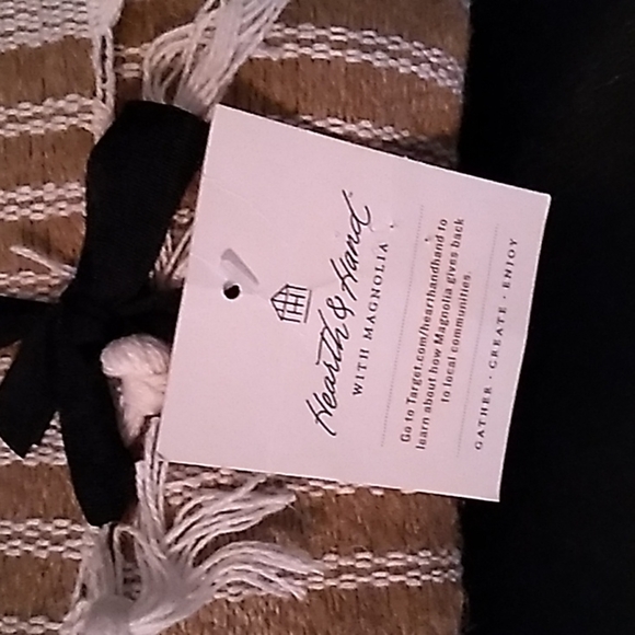 #4 of 4 NWT Hearth and Hand Jute and Cotton Table Runner 14x72 - Picture 3 of 4